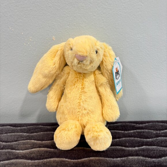 RARE Jellycat Small Bashful Lemon Bunny BNWT - Picture 2 of 6